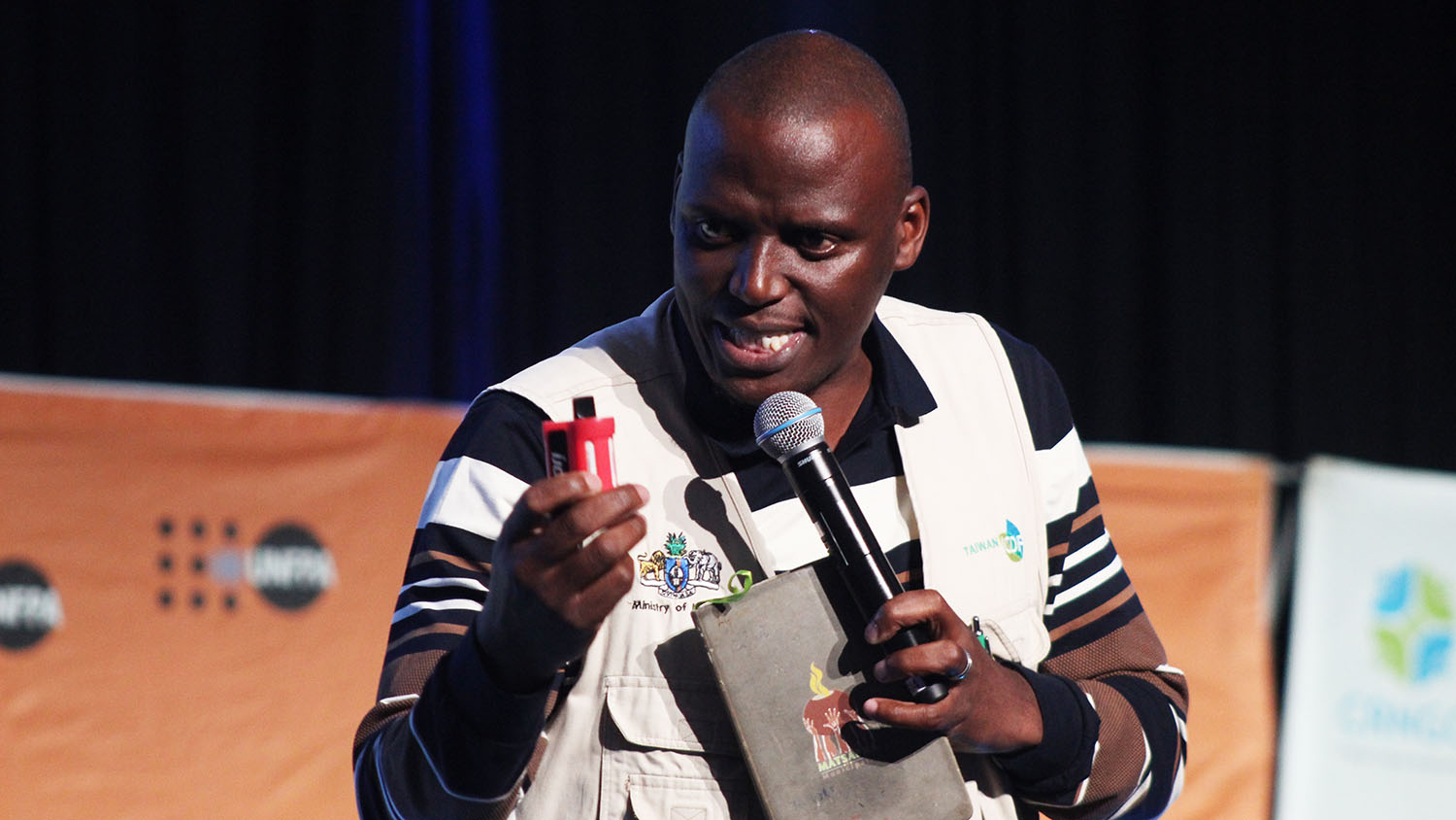 Health Department official Musa Shabangu presenting during discussions at the National GBV Indaba, where he called for stricter regulation or banning of vapour products, higher tobacco taxation and stronger public health protections.